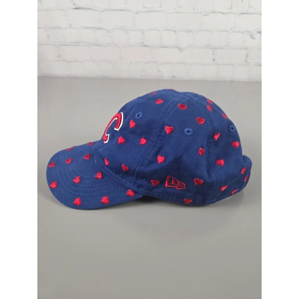 Chicago CUBS Toddler New Era 9Twenty‎ Baseball Cap Hat Embroidered Hearts